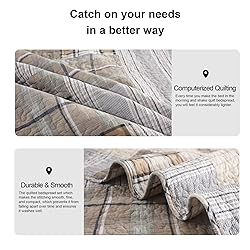 PANGUSHAN Quilts Sets King Size,100% Cotton King