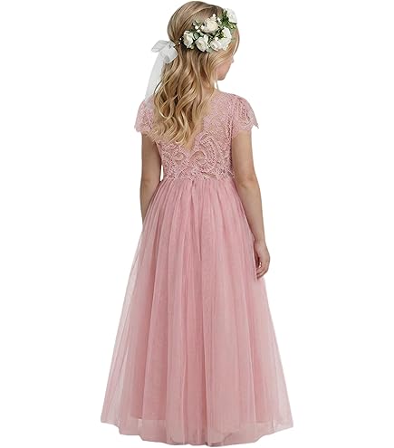 pink princess first communion dresses for Girls 7-16 Cotton Holy 1st Communion Dress White LDS Baptism Vestidos de Primera Comunion para Niñas (Size 6): Clothing, Shoes & Jewelry global-style_name-Ridley Mini Dress Fabric Type Long Sleeve Bodycon Dresses Kid Size:13-14T