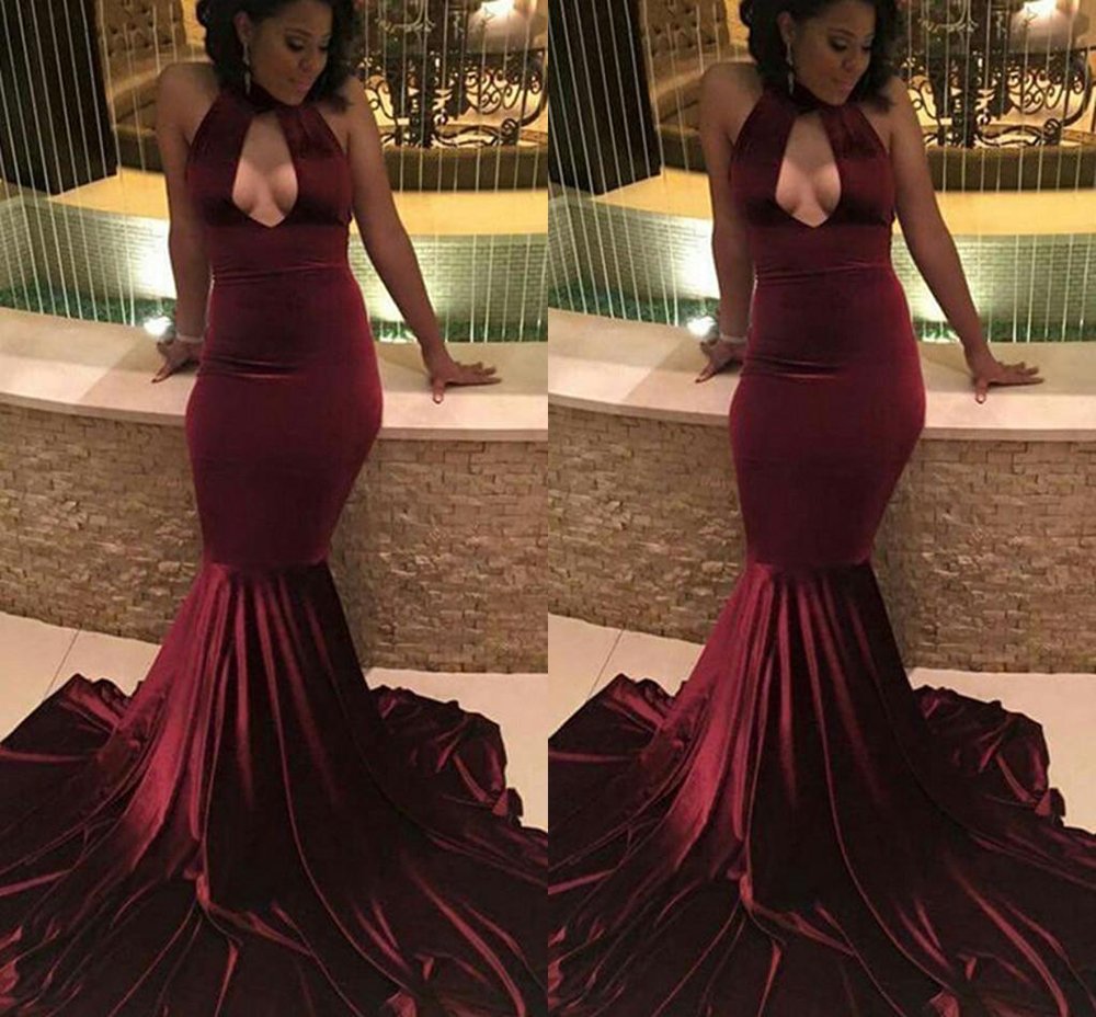 velvet prom dresses 2019