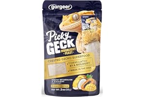 Gargeer 'Picky Geck' Moonlight Feast - Premium Crested Gecko Food | Vision & Metabolism Support with Premium Fruit Blend | No Fillers - Only Premium Ingredients | 2oz | Made in USA. Enjoy!