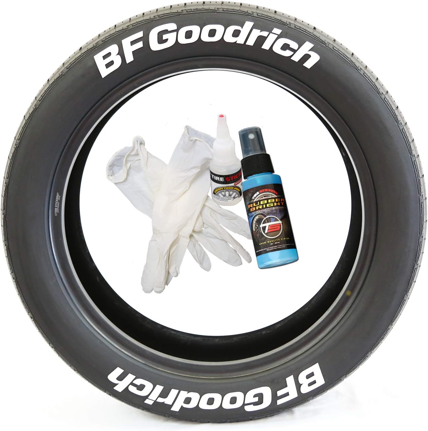 BF Goodrich Tire Lettering Permanent DIY GlueOn Tire