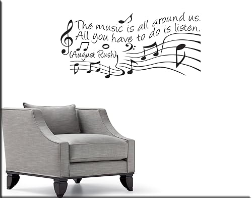 Adesivi Murali Frasi Aforismi Wall Stickers Musica Decorazioni Murali Per Arredare Adesivi Da Parete Pentagramma Amazon It Handmade