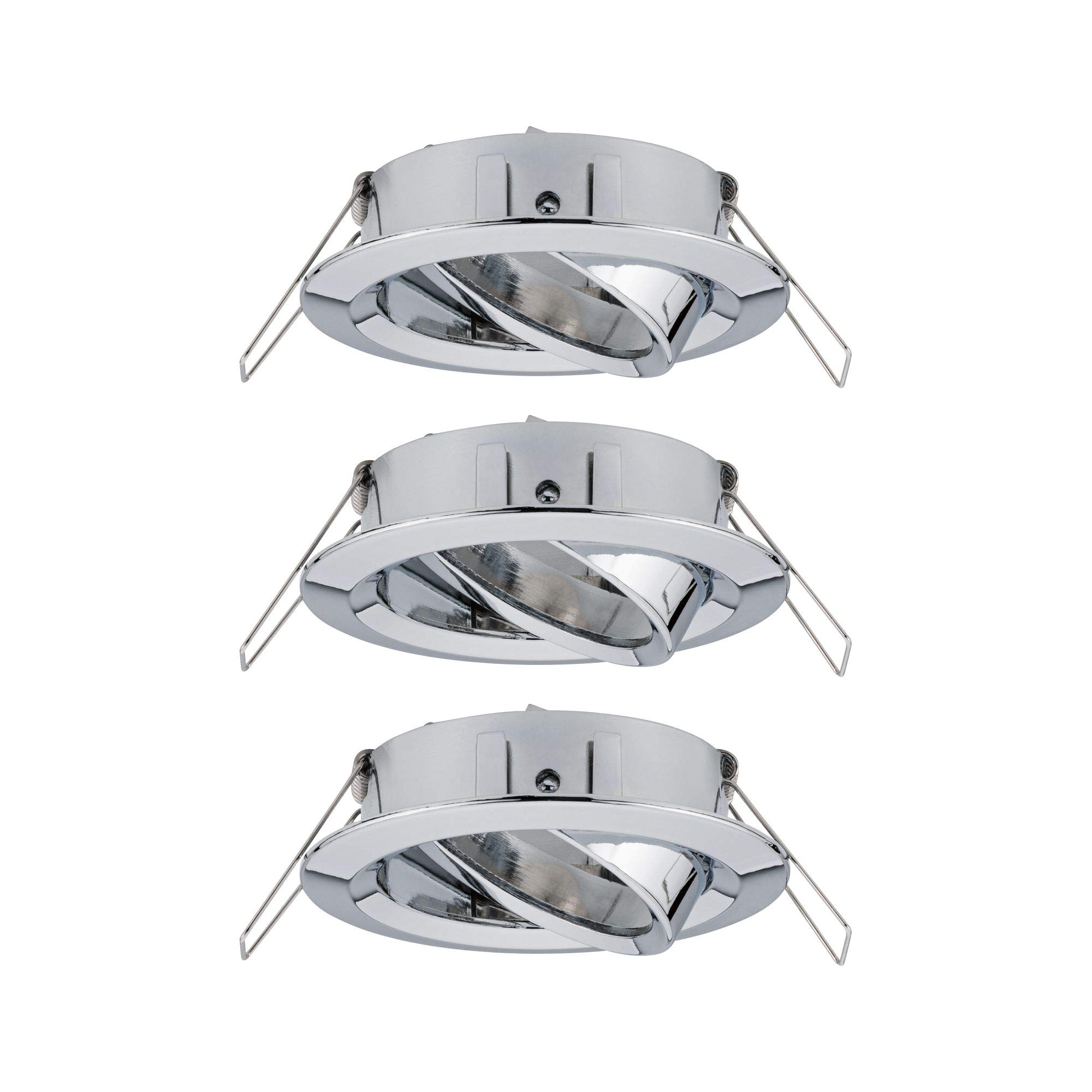 Paulmann 92488 Choose luminaire spot swivelling max. 3x10 watt Ceiling Spotlight Chrome recessed lamp Aluminium