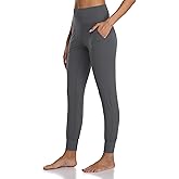 Colorfulkoala Women's High Waisted Joggers with Pockets Full Length Sweatpants & Lounge Pants
