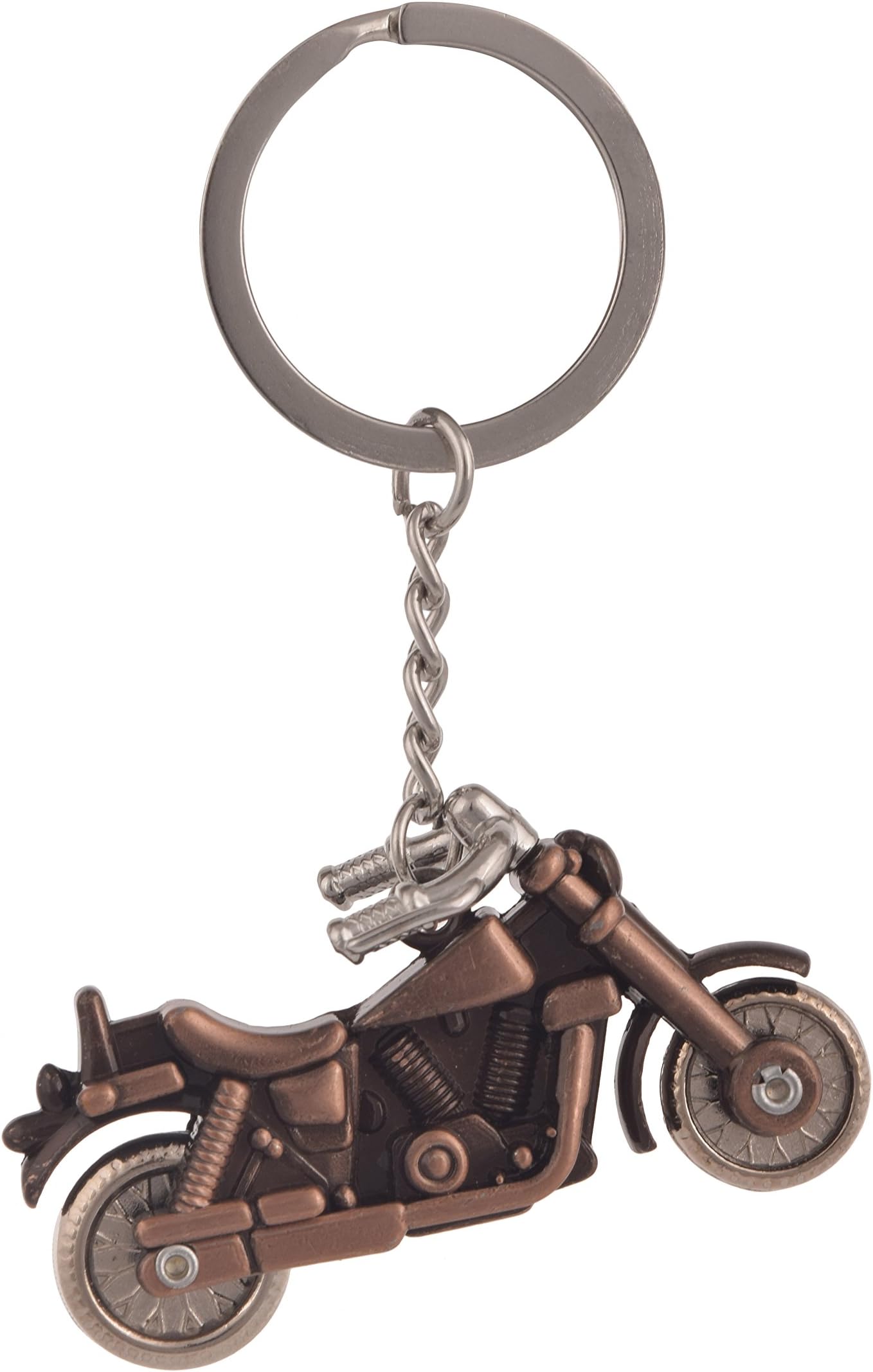 SLN Harley Davidson Bullet Metal Keychain (Brown Tan)