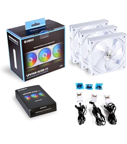 Amazon.com: Lian Li UNI Fan AL120 3 Pack White - with