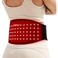 Comfytemp 5000mAh Portable Red Light Therapy Belt for Body, Flexible Near Infrared Light Therapy Wrap, 13W Cordless Wearable Light Wrap with Timer for Waist Belly Lower Back Joint Muscle Pain Relief