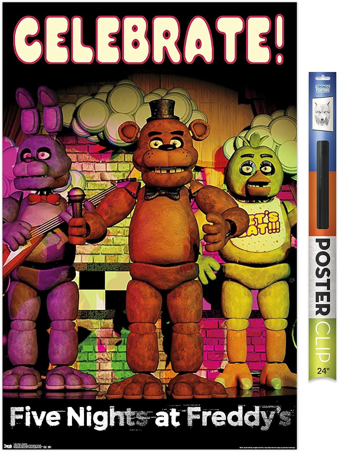 Wall Décor - Trends International Five Nights at Freddy's - Celebrate Wall Poster, 22.37