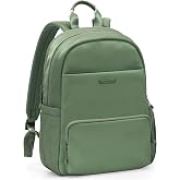 Traveler's Choice Iria 20L Backpack for Women, Water Resistant Travel Bag Daypack, Work, College, Business, Commuter, Green, Carry-on Laptop Backpack