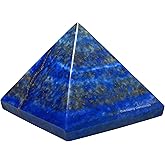 Amazing Gemstone Lapis Lazuli Pyramid Crystal Healing Stones - 2" Great Pyramid Figurine of Natural Stone Pyramid for Meditation, Reiki, Chakra Balancing and Crystal Pyramids Grid