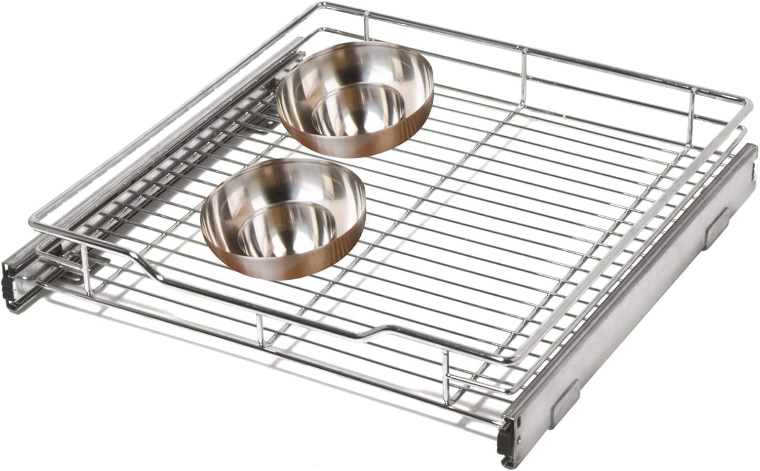 Amazon Com Smart Design 1 Tier Shelf Expandable Roll Out Cabinet