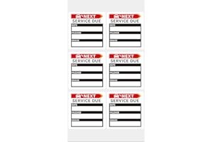 FRTZAL Oil Change Stickers,300pcs 2x2 Inches Oil Change Reminder Sticker for Windshield with No Residue, Clear Next Service Due Labels for Car Auto Vehicle Window (300BLACK)