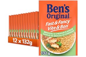 BEN'S ORIGINAL™ FAST & FANCY™ Broccoli & Cheddar Flavour Rice, 12PK CASE