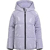 Calvin Klein girls Short Length Hooded Winter Puffer Jacket With Fleece Lining