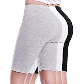 Design by Olivia Women's Basic High Waisted Active Yoga Soft Biker Shorts