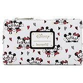 Loungefly Disney Mickey and Minnie Mouse Love AOP Faux Leather Wallet
