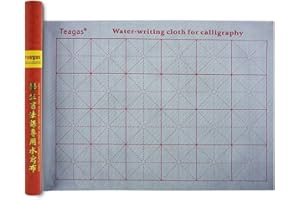 Teagas Reusable Chinese Calligraphy Brush Water Writing Magic Cloth for Chinese Calligraphy Brush Sumi Set