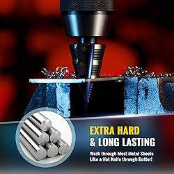 ZELCAN 1PC M2 Step Drill Bit, Faster Drilling Step