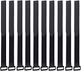 HUAYT Hook and Loop Cable Straps 1in x 31in Pack of 10 Black