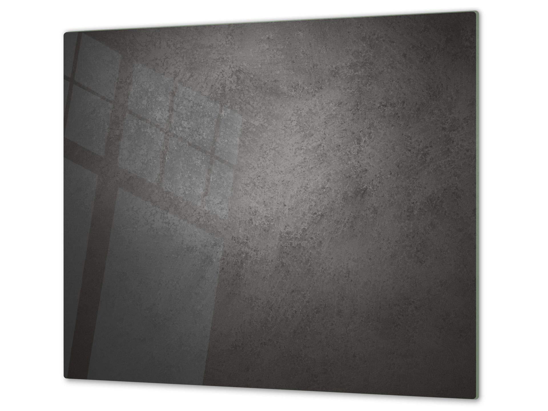 Tempered Glass Kitchen Board – Impact & Scratch Resistant; Measures: Single: 23,62” x 20,47”; Double: 2 x 11,81” x 20,47”; D10B Textures: Dark Concrete