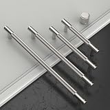 Amerdeco 128mm Knurled Cabinet Pulls Brushed Satin Nickel 10 Pack AM003 view 2