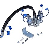 New Extended Tractor Remote 6 Port Diverter Valve Manual, 2 into 4 ports including the bracket and bolts
