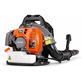Schr&ouml;der SR4800 Gas Backpack Leaf Blower, Lightweight 2‑Stroke Engine, 220 MPH High‑Power Air Speed, Comfortable Harness, Professional &amp; Home Yard Cleanup, Powerful Leaf and Debris Blower
