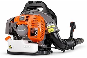 Schröder SR4800 Lightweight Backpack Leaf Blower, Gas Powered, 220 MPH, High CFM Air Volume, Professional & Residential Yard 