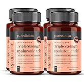 pureclinica Triple Strength Hyaluronic Acid 300mg x 720 Tablets (4 Bottles of 180) - 2 Years Supply