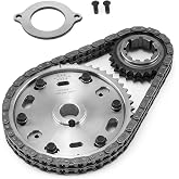Speedmaster PCE264.1027 Compatible with Ford 351C Cleveland Double Roller Adjustable Billet Steel Timing Chain Kit