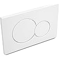 VALLVATER Dual-Flush Actuator Plate for Concealed Cisterns Alpine White, Compatible with Geberit 115.770.11.5, Universal Fit, Toilet Part
