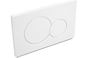 VALLVATER Dual-Flush Actuator Plate for Concealed Cisterns Alpine White, Compatible with Geberit 115.770.11.5, Universal Fit, Toilet Part