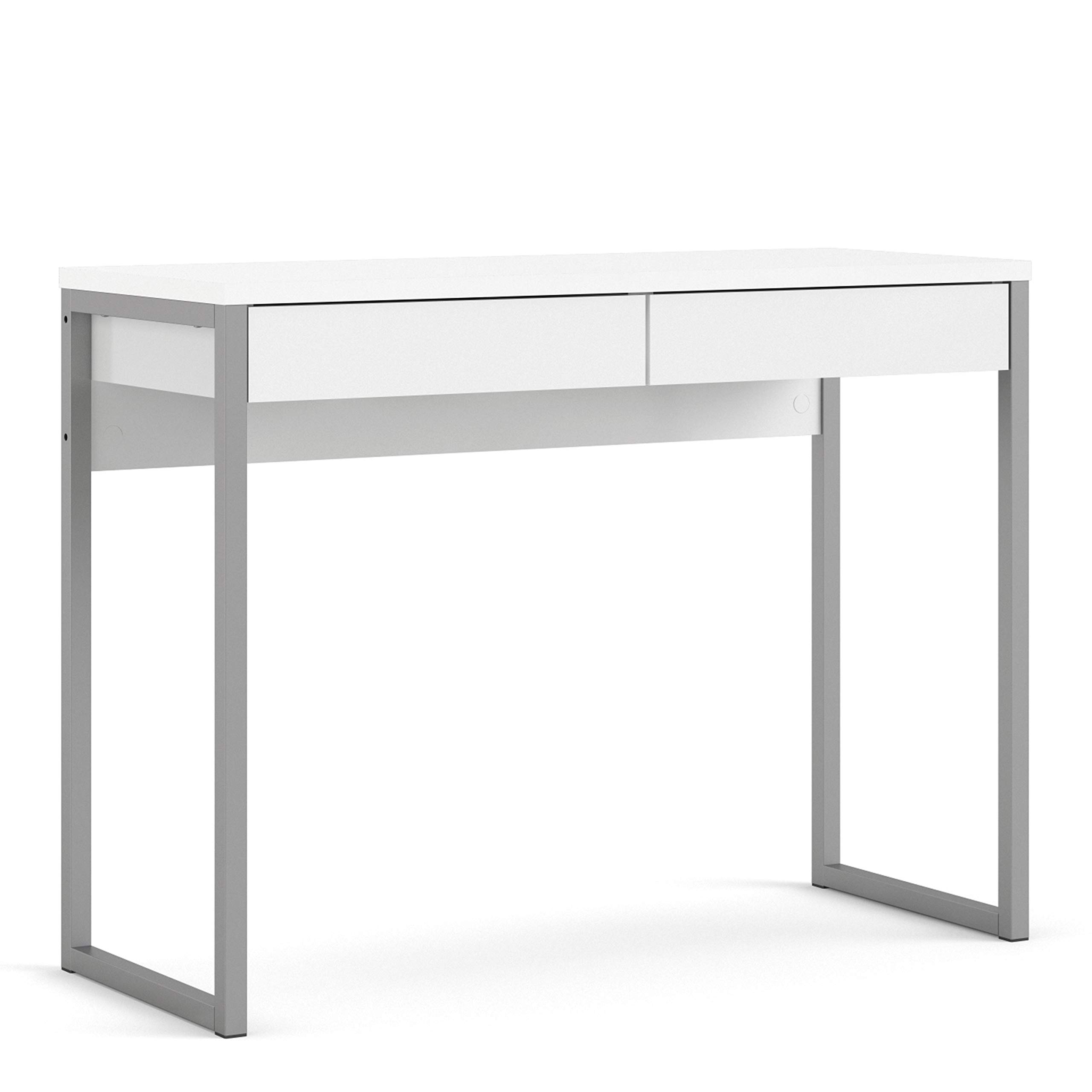 Furniture To Go Function Plus Desk 2 Drawers in White High Gloss