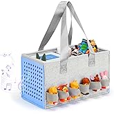 Aukoala Carrying Case for Toniebox Travel Bag for Tonies Starter Set & Audio Player Felt Cloth Portable Bags for Toniebox 2 Kids Travel Toy Organizer Tote Bags Handbag