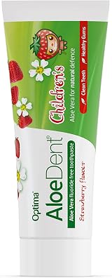 Aloe Dent Children's Aloe Vera Toothpaste Fluoride Free 50 ml Pack of 2 view 6