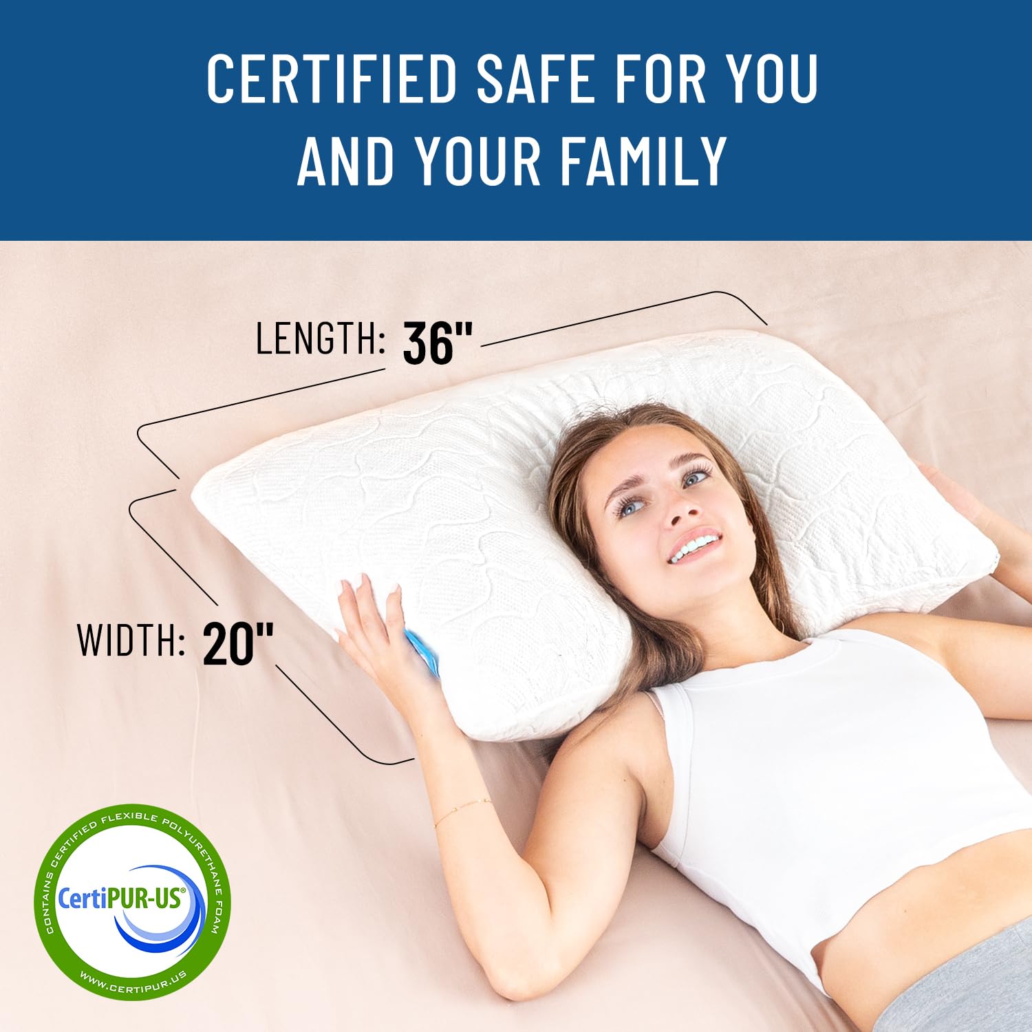 Everlasting Comfort Shredded Memory Foam Pillows with Adjustable Loft - 2X Better Cooling - Japanese Cooling Fiber Pillow Case - Hypoallergenic Pillows for Side Sleepers (King)