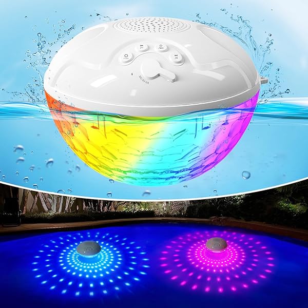 UEKAR’S RGB COLOR CHANGING BLUETOOTH SPEAKER, HOT TUB...