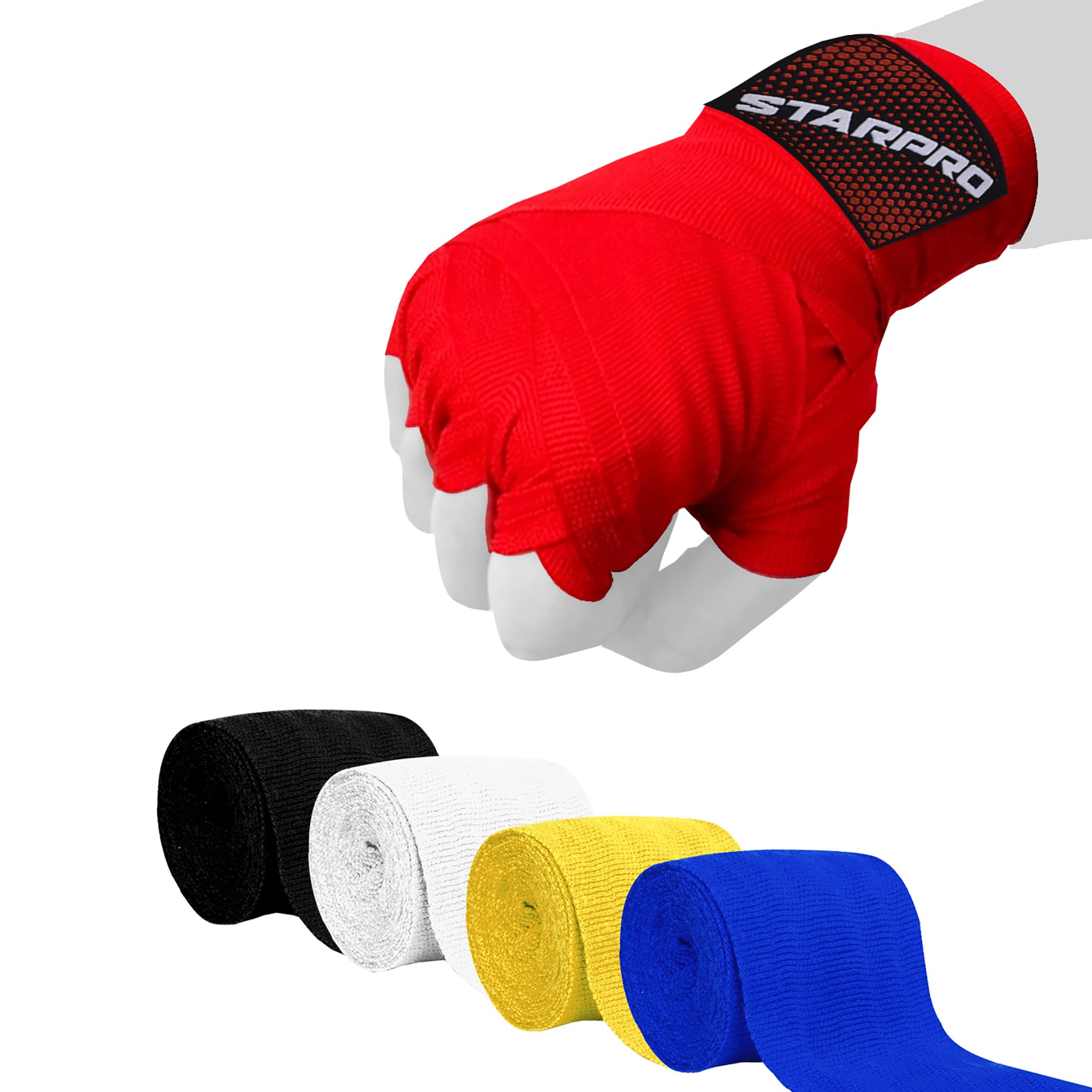 Starpro Classic Boxing Hand Wraps – Thumb Loop Strap | Traditional Wrist Wraps for Men, Women & Kids in Multiple Colours