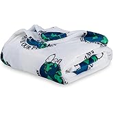 Berkshire Blanket Peanuts® VelvetLoft® Cute Character Snoopy Plush Oversized Kids Throw Blanket, Snoopy Keep it Clean Keep it Green White (50in x 60in)