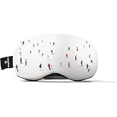 GOGGLESOC Goggle Soc Pro Cover - Stretch Microfiber, Artistic Design, Scratch Protection, Universal Fit - Ski, Snowboard, Crowded Slopes, One Size