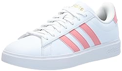 adidas Women's Grand Court 2.0 Sneaker, White/Semi