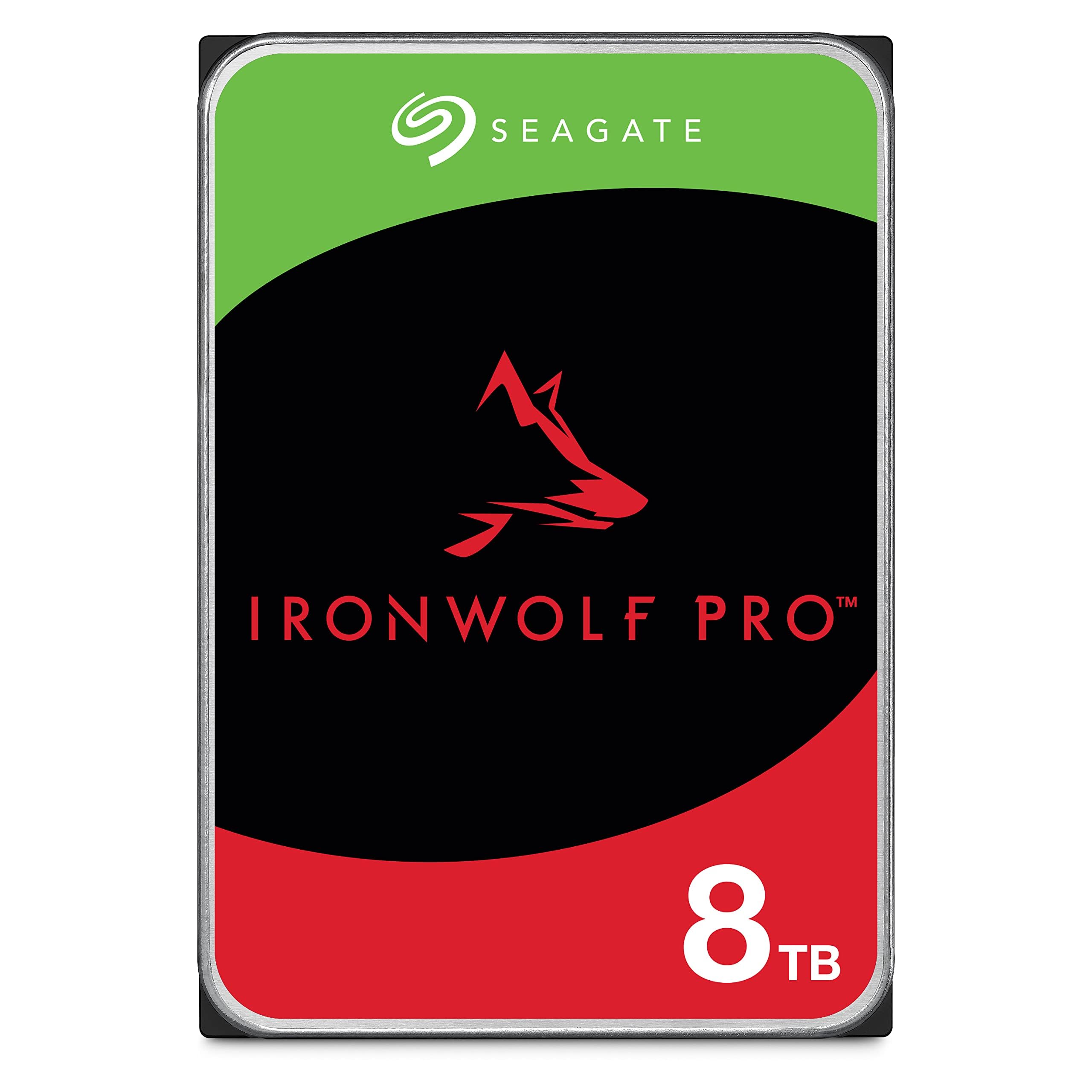 Photo 1 of Seagate IronWolf Pro, 8 TB, Enterprise NAS Internal HDD –CMR 3.5 Inch, SATA 6 Gb/s, 7,200 RPM, 256 MB Cache for RAID Network Attached Storage (ST8000NT001)
