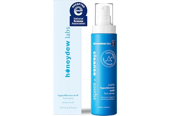 Hypochlorous Acid Spray – Dermatologist Tested HOCl Facial Cleanser for Sensitive, Acne-Prone & Irritated Skin – Soothes Redn