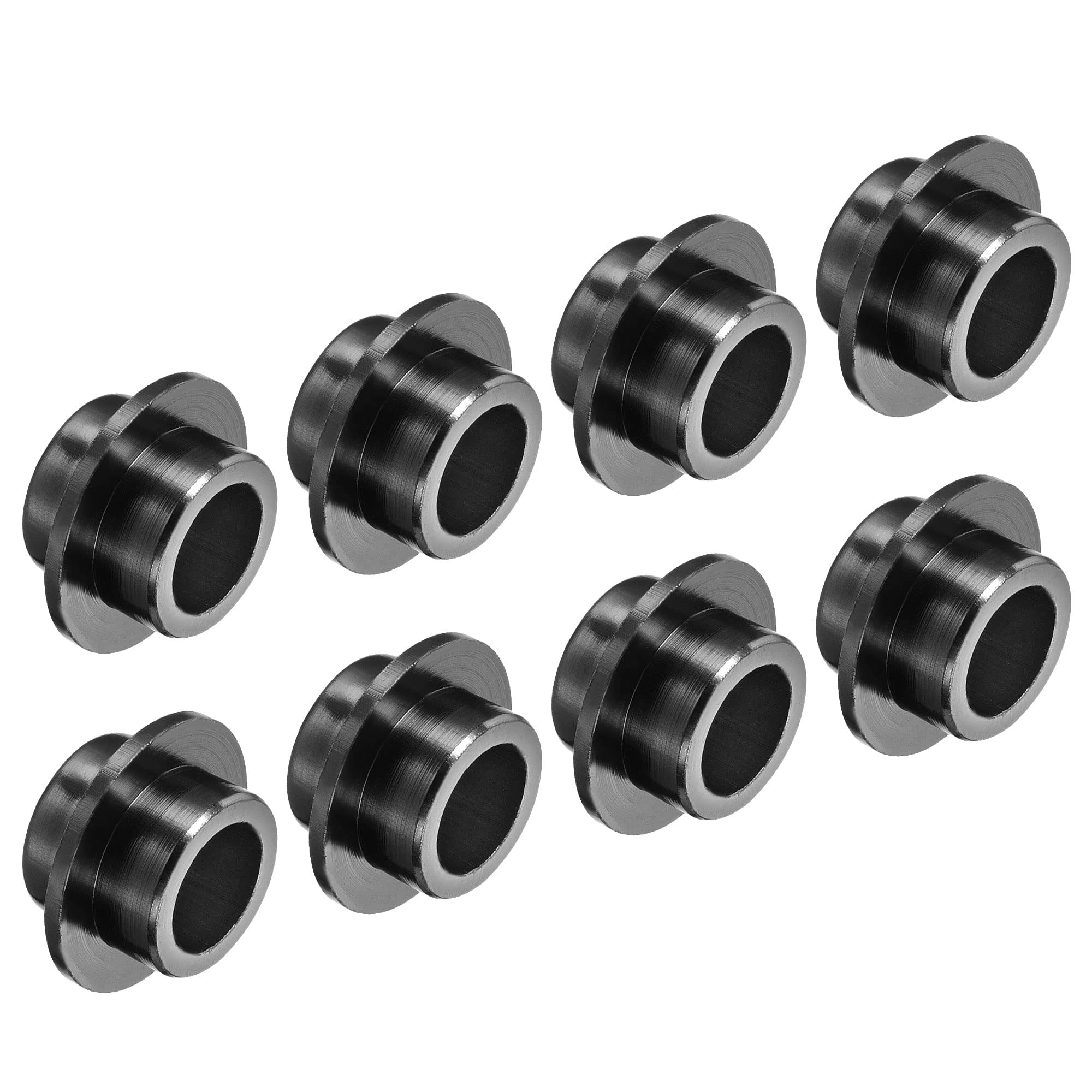 PATIKIL Inline Axle Bushing Spacers, 8 Pack Bearing Spacers Wheel Center Aluminum for Skates Roller, Black