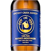 Ancient Greek Remedy Organic Face and Body Oil for Dry Skin, Hair, Hands, Cuticles and Nails Care. Olive, Lavender, Almond, V