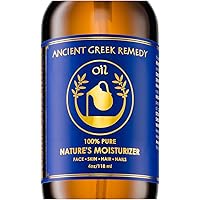 Ancient Greek Remedy Organic Face and Body Oil for Dry Skin, Hair, Hands, Cuticles and Nails Care. Olive, Lavender, Almond, V