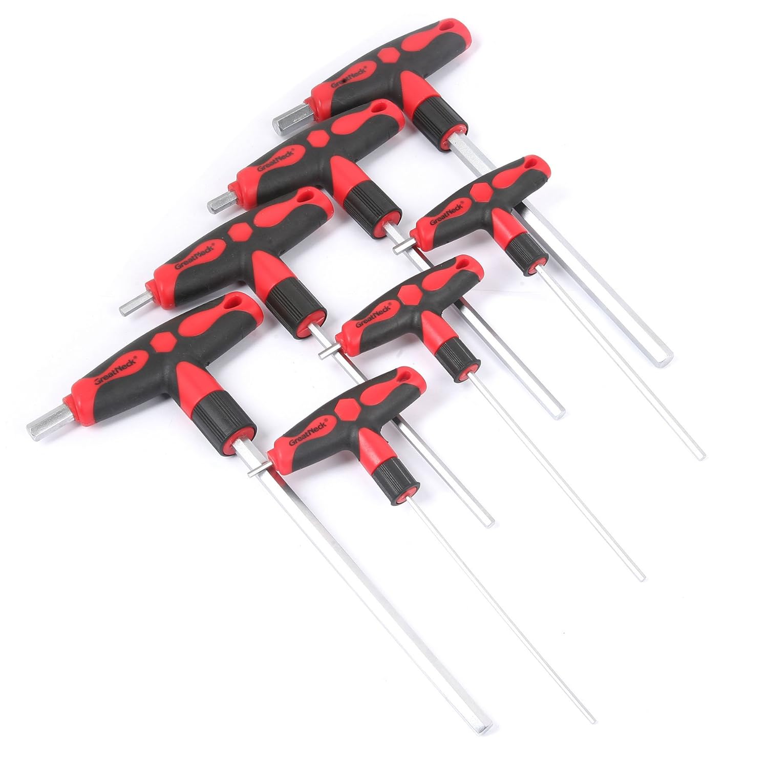 GreatNeck HK7TM Metric THandle Hex Wrench Set, 7Piece Hex Keys