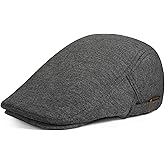 WETOO Men's Flat Cap Gatsby Newsboy Lvy Irish Hats Driving Cabbie Hunting Cap