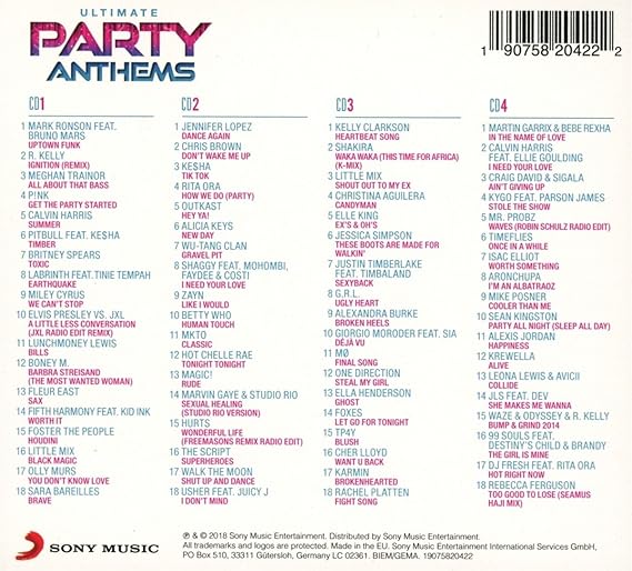 Ultimate Party Anthems Amazon Co Uk Music - 