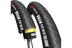Fincci Pair 700x35c Tire Foldable 37-622 with 1mm Antipuncture Protection for Cycle Road Mountain MTB Hybrid Touring Electric Bike Bicycle with 700 x 35c Tires - Pack of 2